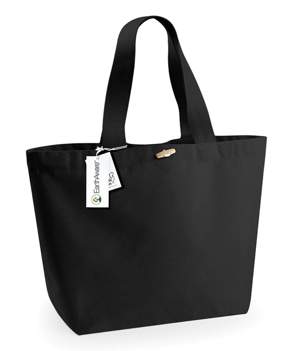Black - EarthAware® organic marina tote XL Bags Westford Mill Bags & Luggage, Holiday Season, Organic & Conscious, Summer Accessories Schoolwear Centres
