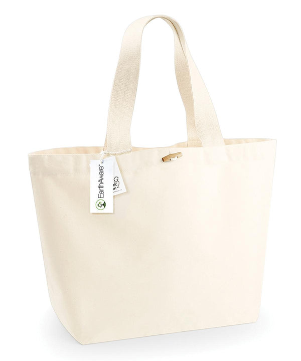 Natural - EarthAware® organic marina tote XL Bags Westford Mill Bags & Luggage, Holiday Season, Organic & Conscious, Summer Accessories Schoolwear Centres