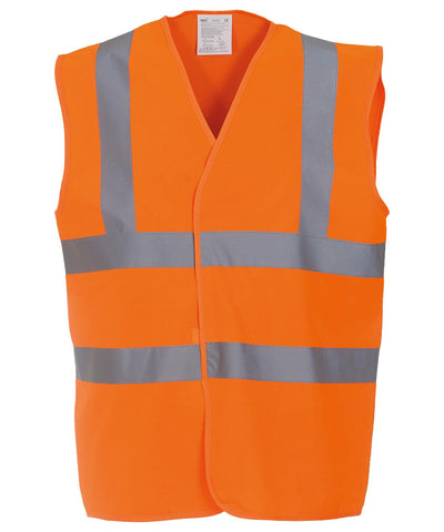 Orange* - Hi-vis 2-band-and-braces waistcoat (HVW100) Safety Vests Yoko Must Haves, Personal Protection, Plus Sizes, Safety Essentials, Safetywear, Workwear Schoolwear Centres