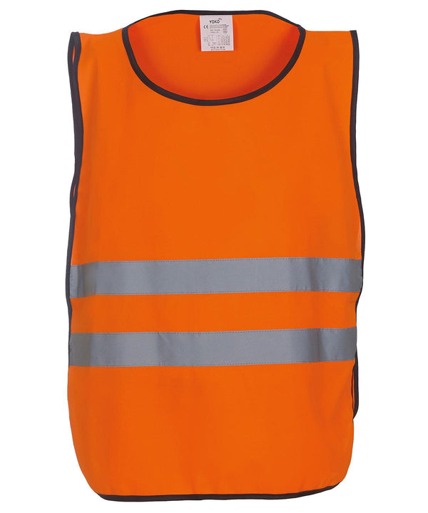 Orange - Hi-vis 2-band tabard (HVJ269) Tabards Yoko Plus Sizes, Safety Essentials, Safetywear, Workwear Schoolwear Centres