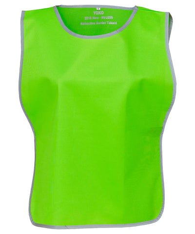 Lime - Hi-vis reflective border tabard (HVJ259) Tabards Yoko Must Haves, Safety Essentials, Safetywear, Workwear Schoolwear Centres