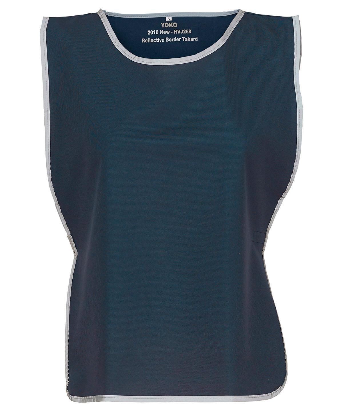 Navy - Hi-vis reflective border tabard (HVJ259) Tabards Yoko Must Haves, Safety Essentials, Safetywear, Workwear Schoolwear Centres