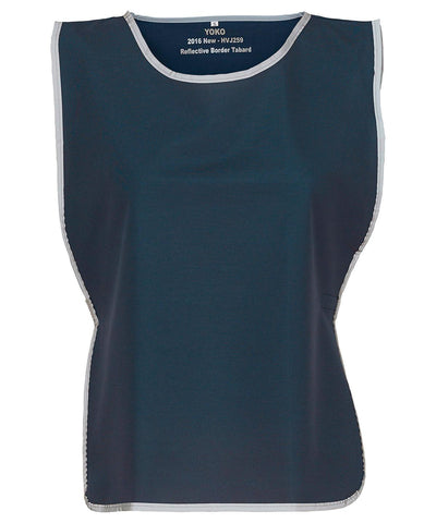 Navy - Hi-vis reflective border tabard (HVJ259) Tabards Yoko Must Haves, Safety Essentials, Safetywear, Workwear Schoolwear Centres