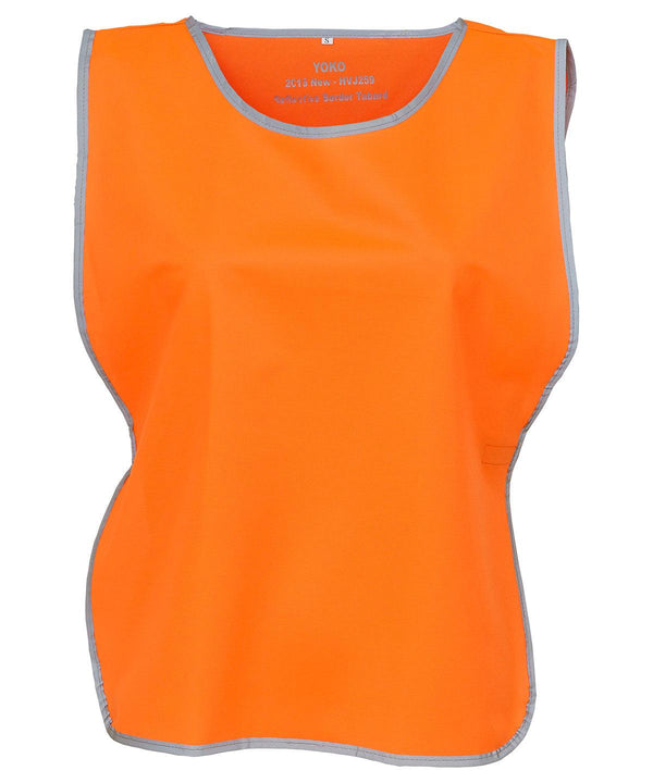 Orange - Hi-vis reflective border tabard (HVJ259) Tabards Yoko Must Haves, Safety Essentials, Safetywear, Workwear Schoolwear Centres