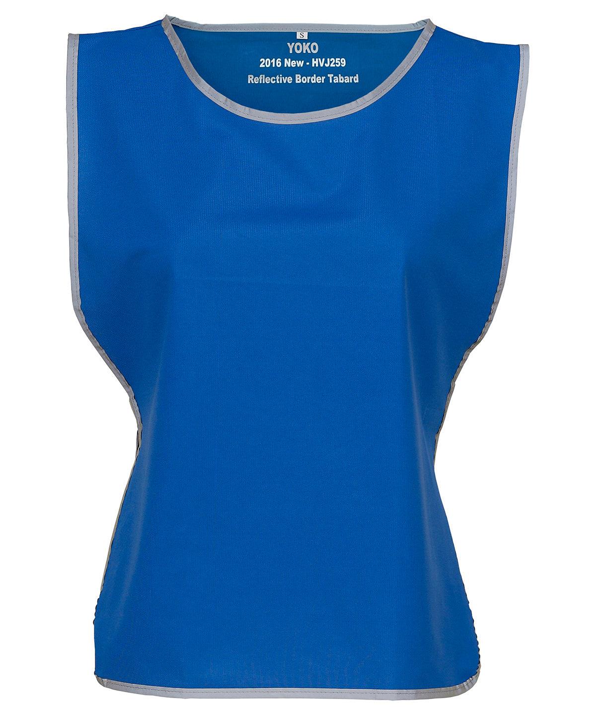 Royal Blue - Hi-vis reflective border tabard (HVJ259) Tabards Yoko Must Haves, Safety Essentials, Safetywear, Workwear Schoolwear Centres