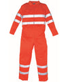 Orange - Hi-vis polycotton coverall (HV058) Coveralls Yoko Plus Sizes, Safetywear, Workwear Schoolwear Centres
