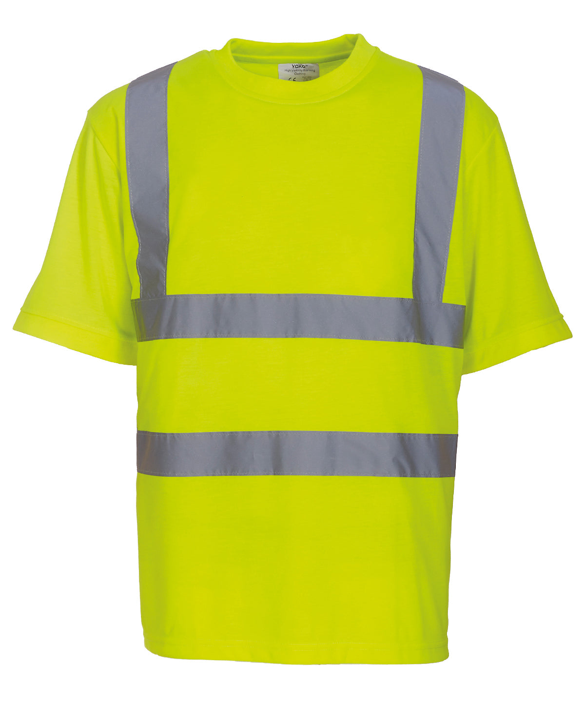 Yellow - Hi-vis short sleeve t-shirt (HVJ410) T-Shirts Yoko Must Haves, Plus Sizes, Safetywear, Workwear Schoolwear Centres