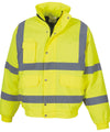 Yellow - Hi-vis classic bomber jacket (HVP211) Jackets Yoko Jackets & Coats, Must Haves, Safetywear, Workwear Schoolwear Centres