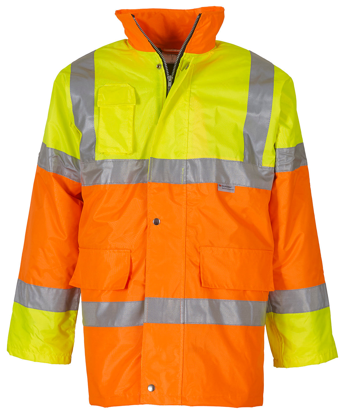Yellow/Orange - Hi-vis contrast jacket (HVP303) Jackets Yoko Jackets & Coats, Plus Sizes, Safetywear, Workwear Schoolwear Centres