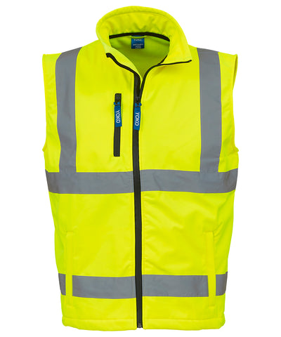 Yellow - Hi-vis softshell gilet (HV006) Body Warmers Yoko Gilets and Bodywarmers, Jackets & Coats, Must Haves, Plus Sizes, Safetywear, Softshells, Workwear Schoolwear Centres