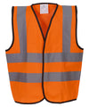 Orange - Kids hi-vis 2 b&b waistcoat (HVW100CH) Safety Vests Yoko Junior, Safety Essentials, Safetywear Schoolwear Centres