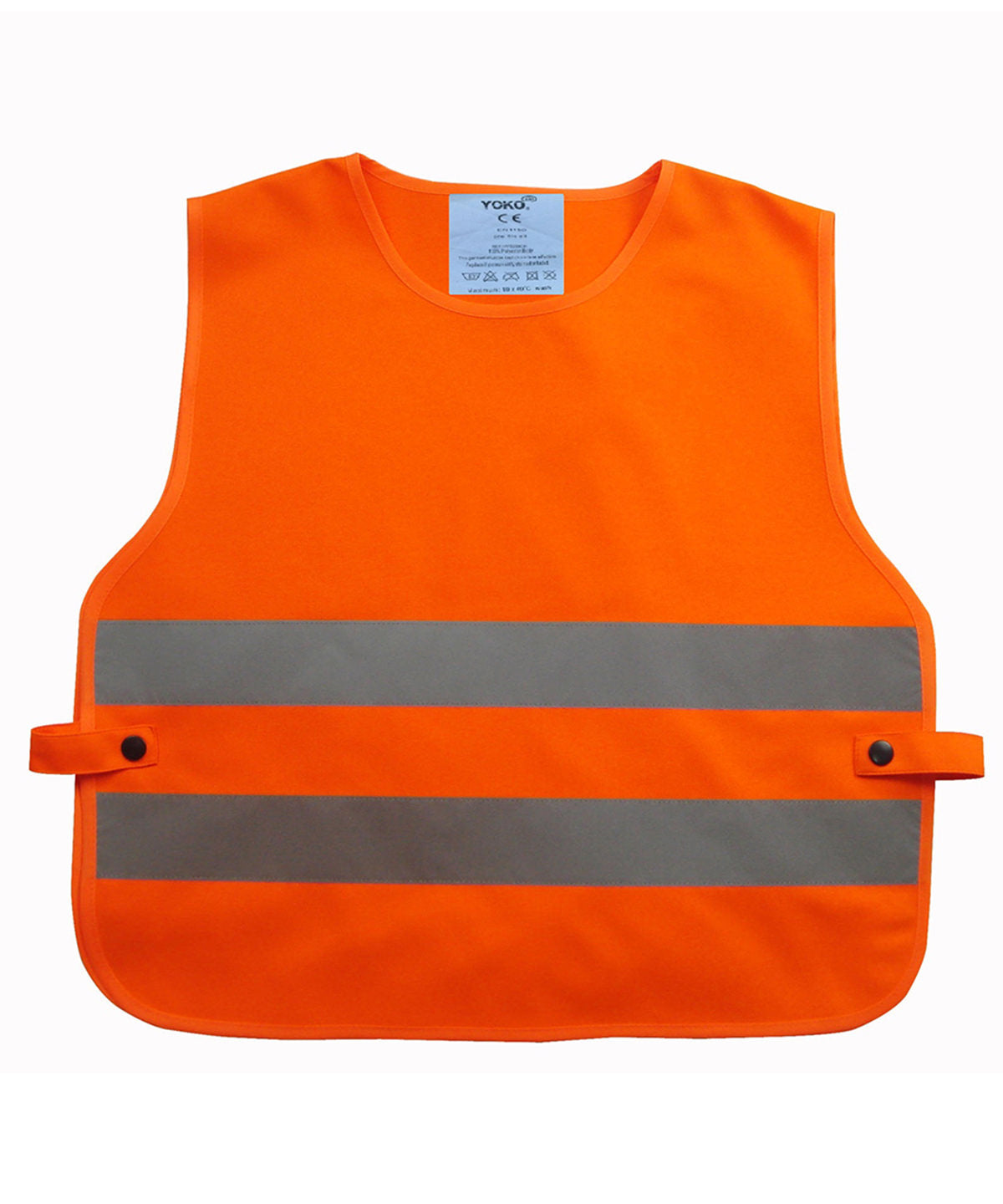 Orange - Kids hi-vis 2-band tabard (HVS269CH) Safety Vests Yoko Junior, Safety Essentials, Safetywear Schoolwear Centres