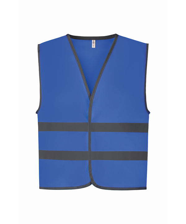 Royal Blue - Hi-vis reflective border kids waistcoat (HVW102CH) Safety Vests Yoko Junior, New Colours for 2023, Safety Essentials, Safetywear Schoolwear Centres