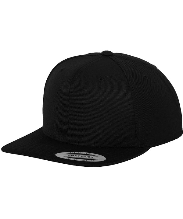 Black/Black - The classic snapback (6089M) Caps Flexfit by Yupoong Headwear, Must Haves, New Colours for 2023, Rebrandable, Streetwear Schoolwear Centres