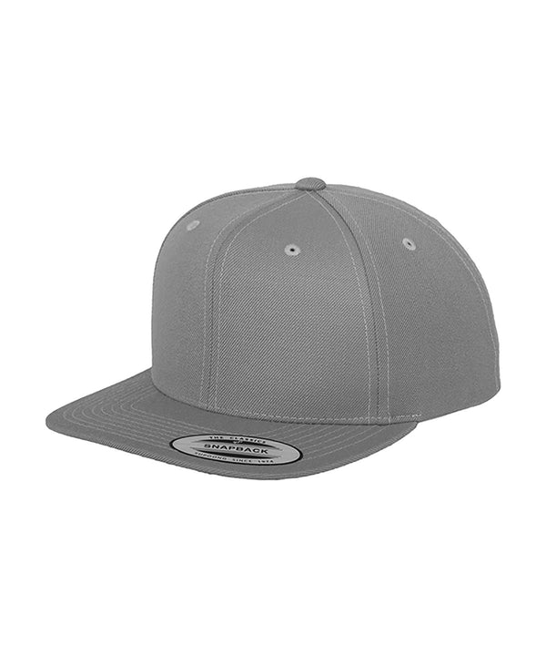 Heather Grey - The classic snapback (6089M) Caps Flexfit by Yupoong Headwear, Must Haves, New Colours for 2023, Rebrandable, Streetwear Schoolwear Centres