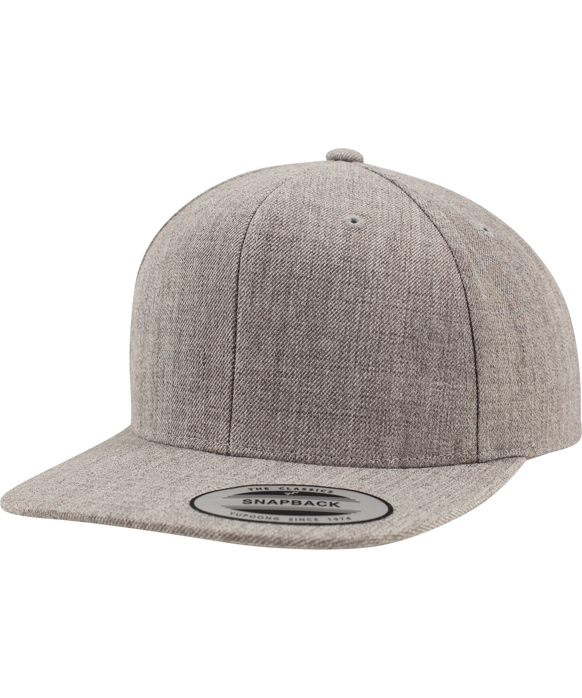Heather/Heather - The classic snapback (6089M) Caps Flexfit by Yupoong Headwear, Must Haves, New Colours for 2023, Rebrandable, Streetwear Schoolwear Centres