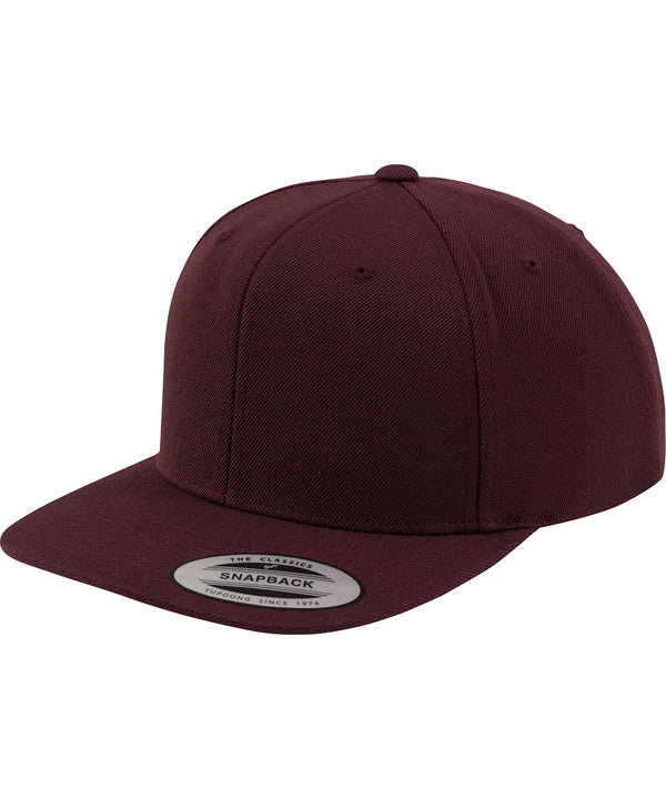 Maroon/Maroon - The classic snapback (6089M) Caps Flexfit by Yupoong Headwear, Must Haves, New Colours for 2023, Rebrandable, Streetwear Schoolwear Centres