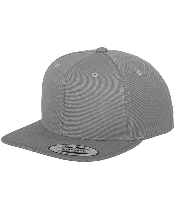 Silver - The classic snapback (6089M) Caps Flexfit by Yupoong Headwear, Must Haves, New Colours for 2023, Rebrandable, Streetwear Schoolwear Centres