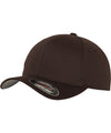 Brown - Flexfit fitted baseball cap (6277) Caps Flexfit by Yupoong 2022 Spring Edit, Headwear, Must Haves, New Colours for 2023, Rebrandable, Summer Accessories Schoolwear Centres
