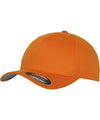 Orange - Flexfit fitted baseball cap (6277) Caps Flexfit by Yupoong 2022 Spring Edit, Headwear, Must Haves, New Colours for 2023, Rebrandable, Summer Accessories Schoolwear Centres