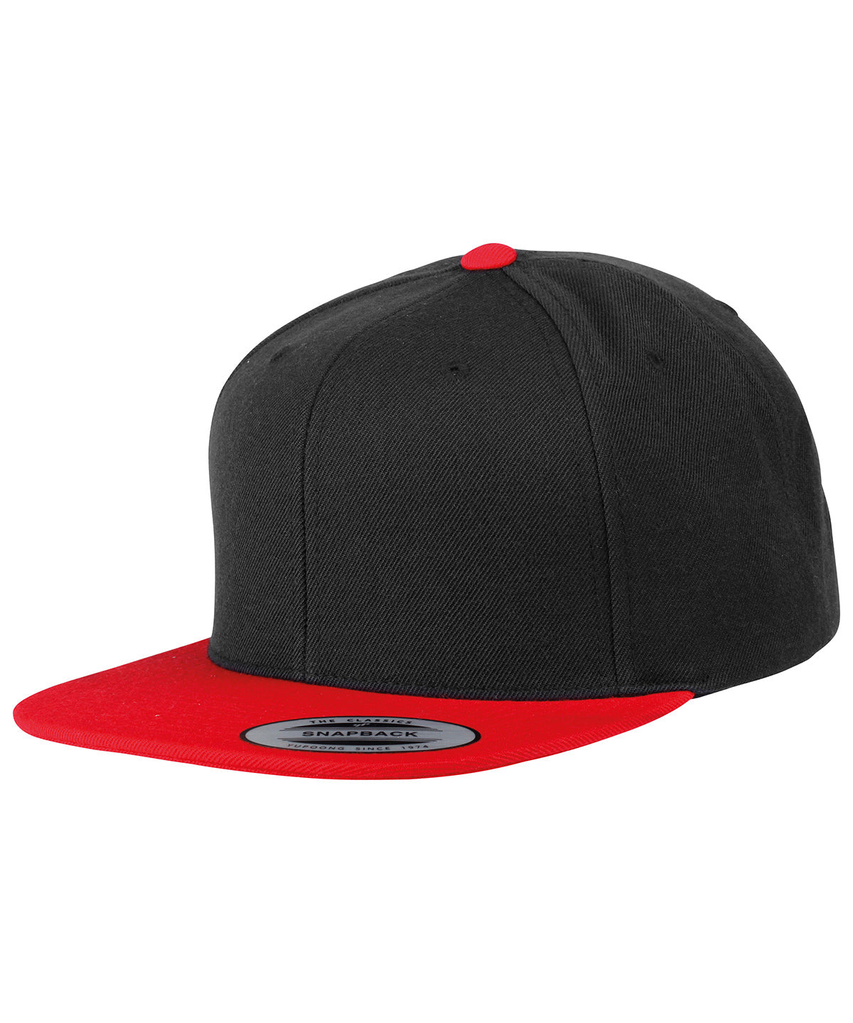 Black/Red - Varsity snapback (6089M) Caps Flexfit by Yupoong Headwear, Rebrandable Schoolwear Centres