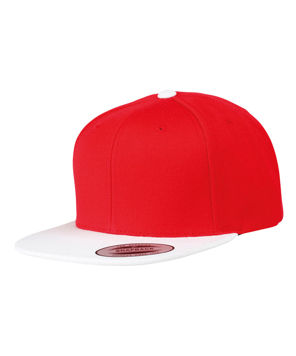 Red/White - Varsity snapback (6089M) Caps Flexfit by Yupoong Headwear, Rebrandable Schoolwear Centres