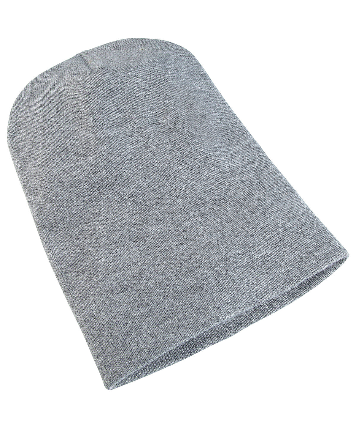 Heather Grey - Heavyweight long beanie (1501KC) Hats Flexfit by Yupoong Headwear, Must Haves, New Colours for 2023, Winter Essentials Schoolwear Centres