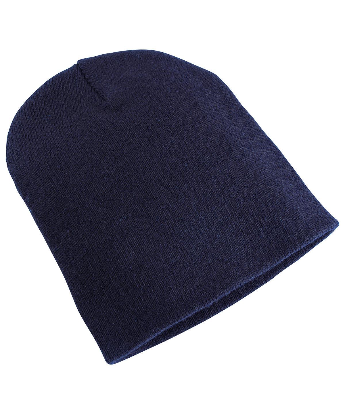 FlexFit Heavyweight Beanie | Black | Charcoal | Heather Grey | Maroon | Navy | Purple | Red | Royal | White - Schoolwear Centres | School Uniform Centres