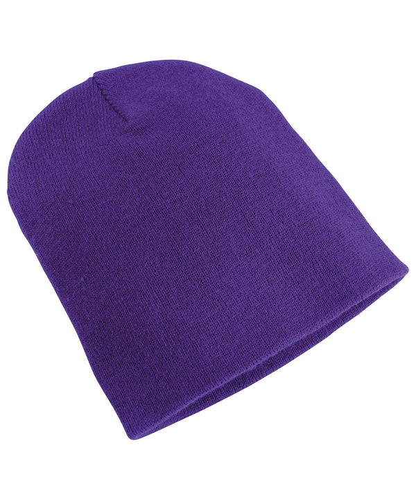 Purple - Heavyweight beanie (1500KC) Hats Flexfit by Yupoong Headwear, New Colours for 2023, Winter Essentials Schoolwear Centres