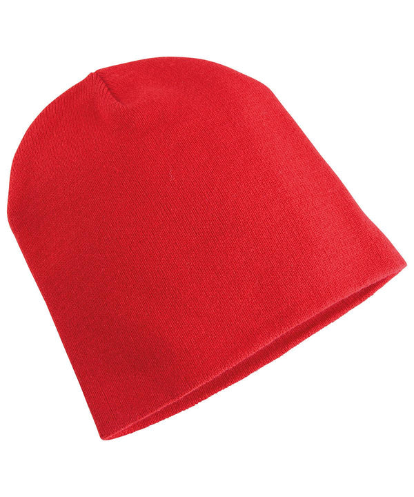 Red - Heavyweight beanie (1500KC) Hats Flexfit by Yupoong Headwear, New Colours for 2023, Winter Essentials Schoolwear Centres