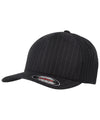 Black/White - Flexfit pinstripe (6195P) Caps Flexfit by Yupoong Headwear, Rebrandable Schoolwear Centres