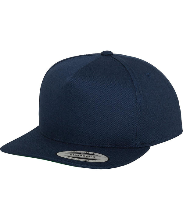 Navy - Classic 5-panel snapback (6007) Caps Flexfit by Yupoong Headwear, New Colours for 2023, Rebrandable Schoolwear Centres