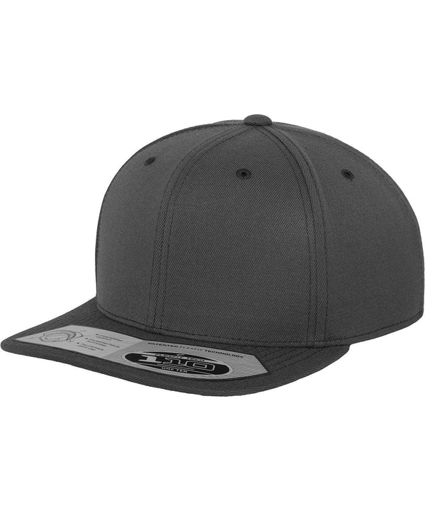 Dark Grey - 110 fitted snapback (110) Caps Flexfit by Yupoong Headwear, New Colours for 2023, Rebrandable Schoolwear Centres