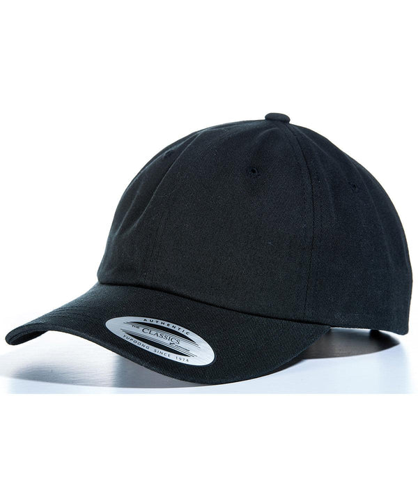 Black - Dad hat baseball strap back (6245CM) Caps Flexfit by Yupoong Headwear, Must Haves, New Colours for 2023 Schoolwear Centres