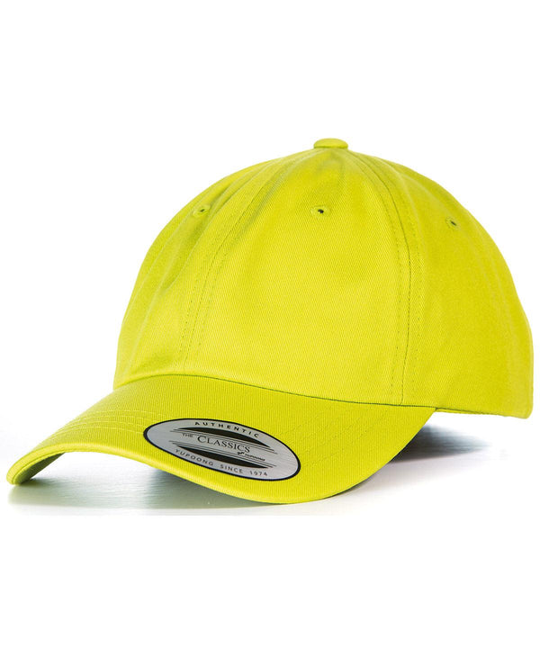 Lime - Dad hat baseball strap back (6245CM) Caps Flexfit by Yupoong Headwear, Must Haves, New Colours for 2023 Schoolwear Centres