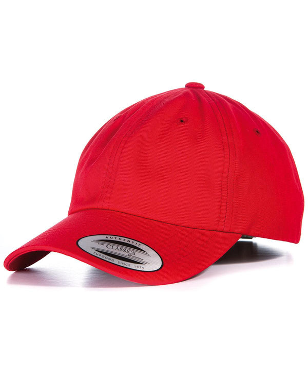 Red - Dad hat baseball strap back (6245CM) Caps Flexfit by Yupoong Headwear, Must Haves, New Colours for 2023 Schoolwear Centres