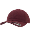 Maroon - Flexfit garment washed cotton dad hat (6997) Caps Flexfit by Yupoong Headwear, Rebrandable Schoolwear Centres