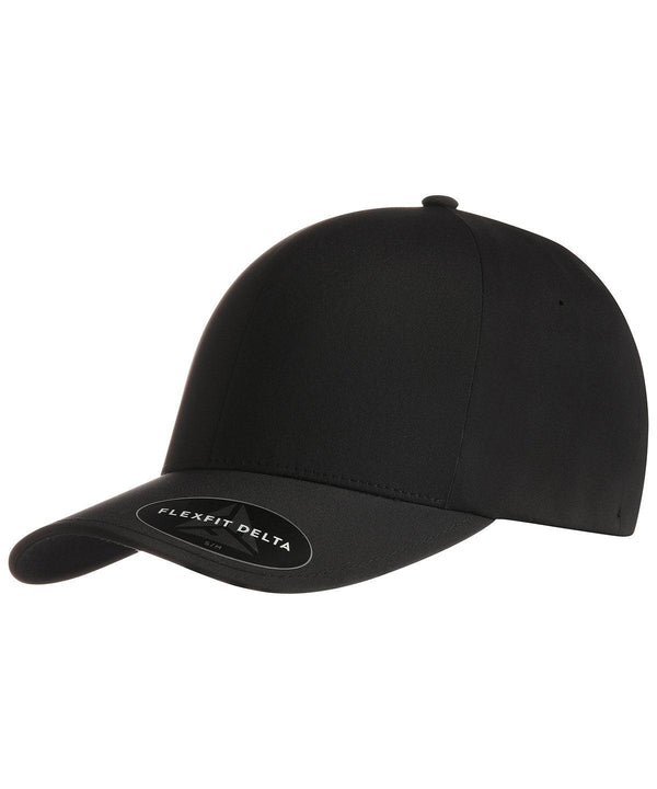 Black - Flexfit Delta cap (180) Caps Flexfit by Yupoong Headwear, Must Haves, New Colours for 2023, Rebrandable Schoolwear Centres