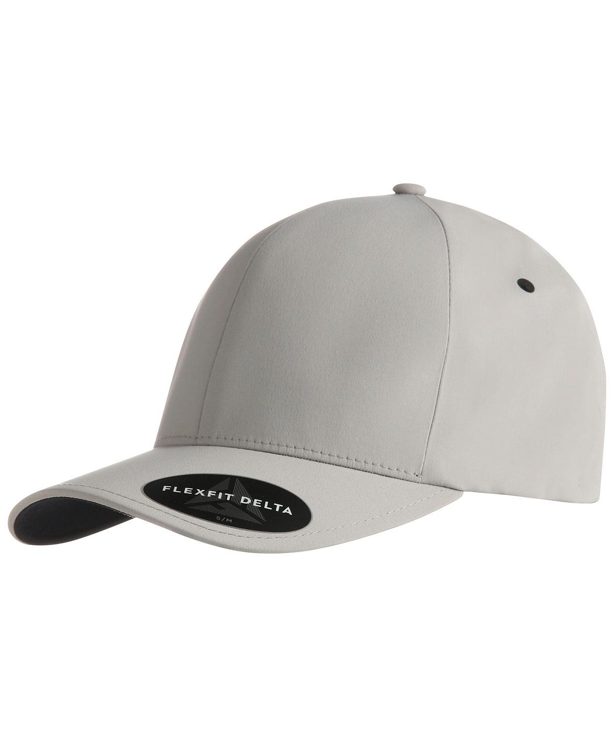 Silver - Flexfit Delta cap (180) Caps Flexfit by Yupoong Headwear, Must Haves, New Colours for 2023, Rebrandable Schoolwear Centres