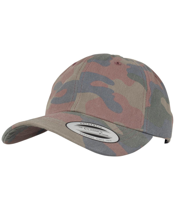 Wood Camo - Low-profile cotton camo cap (6245FC) Caps Flexfit by Yupoong Camo, Headwear, Rebrandable Schoolwear Centres