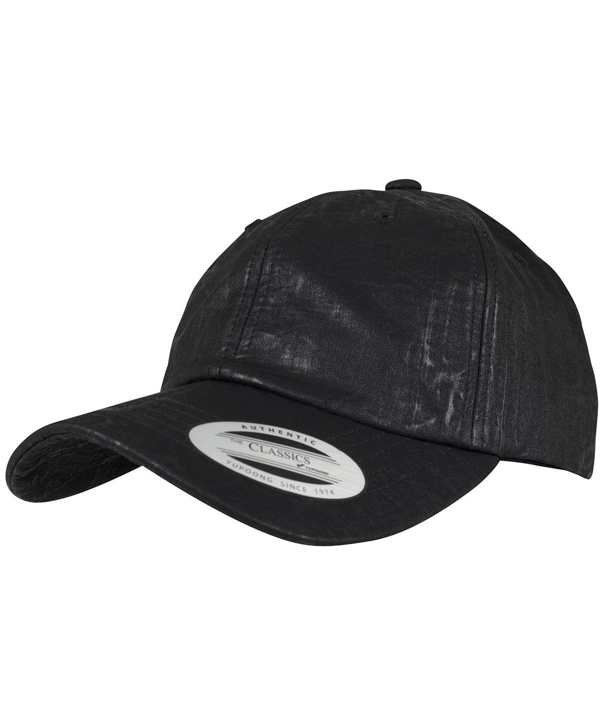 Black - Low-profile coated cap (6245C) Caps Flexfit by Yupoong Headwear, Rebrandable Schoolwear Centres