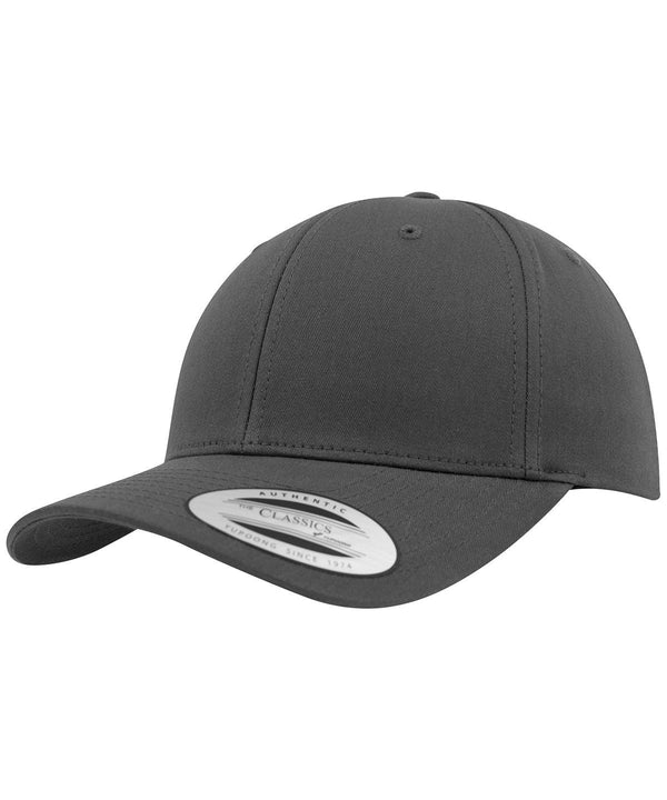 Charcoal - Curved classic snapback (7706)(7706) Caps Flexfit by Yupoong Headwear, Must Haves, New Colours For 2022, New Colours for 2023, Rebrandable Schoolwear Centres