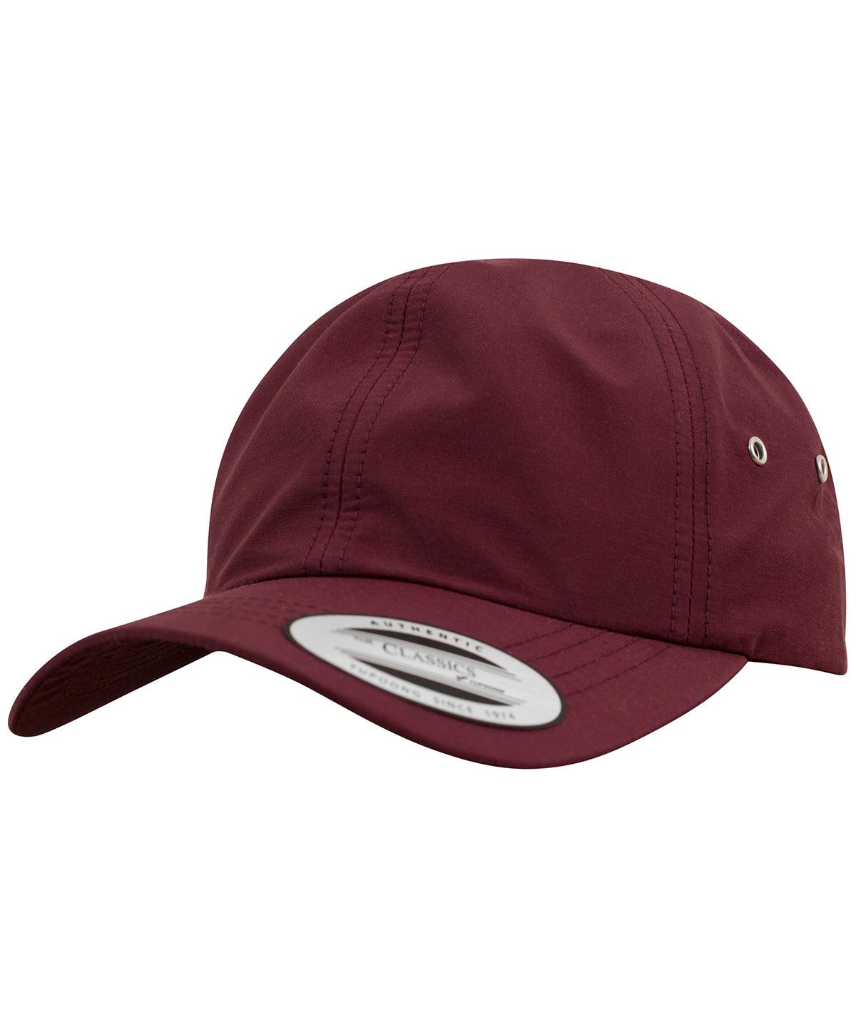 Maroon - Low-profile water-repellent cap (6245WR) Caps Flexfit by Yupoong Headwear, Rebrandable Schoolwear Centres