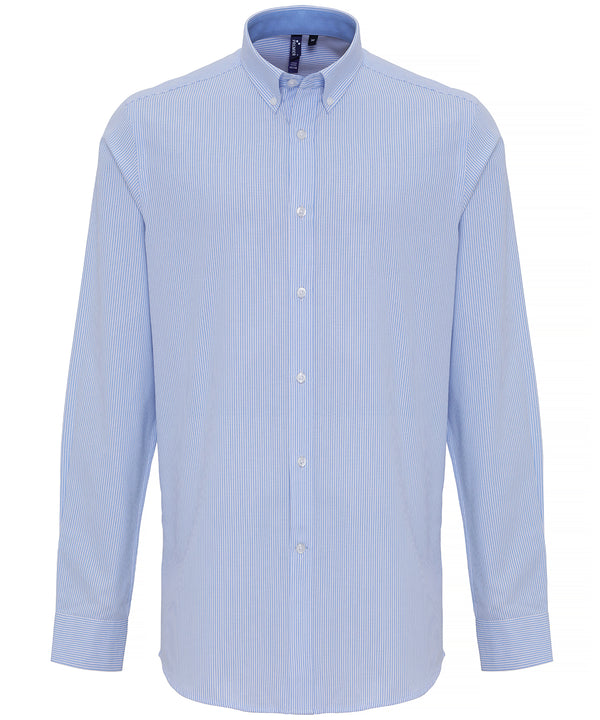 Cotton-rich Oxford stripes shirt 