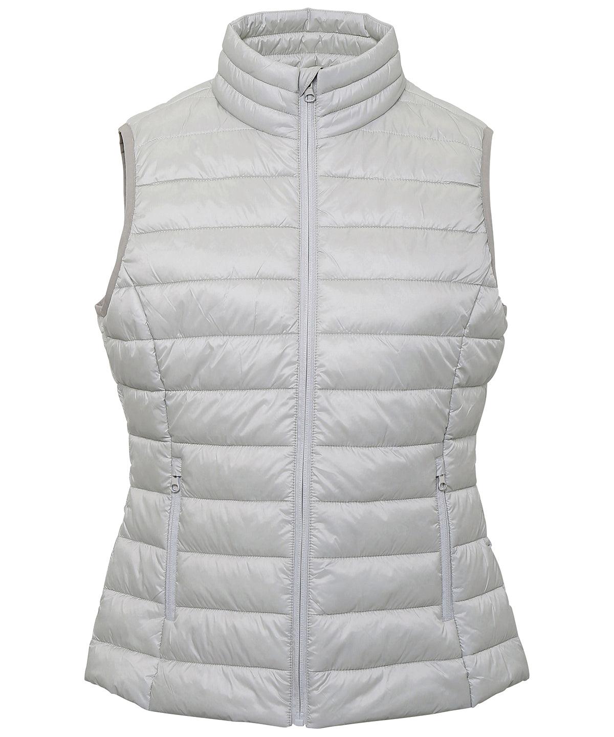 Silver - Women's terrain padded gilet Body Warmers 2786 Alfresco Dining, Gilets and Bodywarmers, Jackets & Coats, Must Haves, Outdoor Dining, Padded & Insulation, Women's Fashion Schoolwear Centres