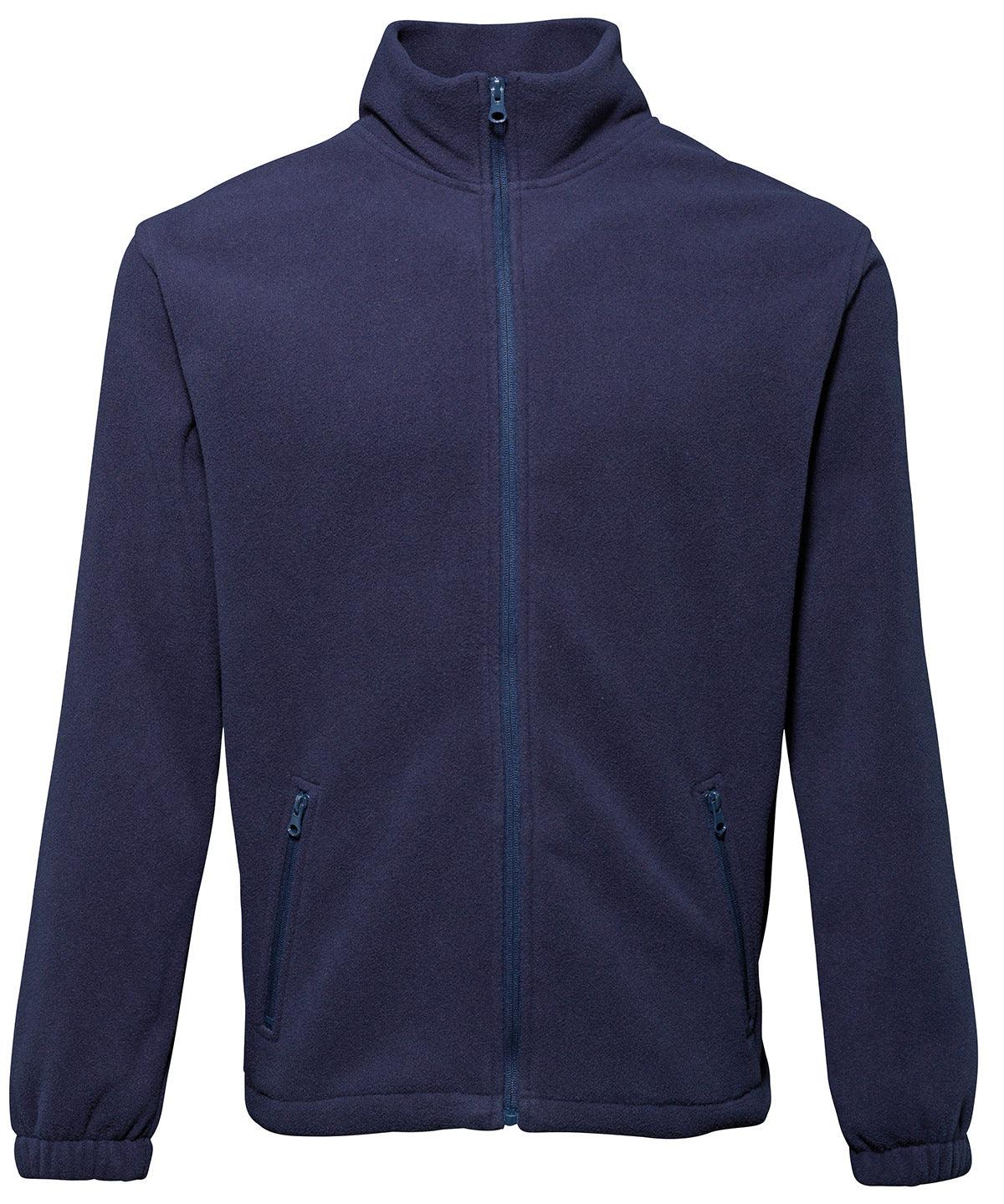 Navy - Full-zip fleece Jackets 2786 Jackets & Coats, Jackets - Fleece, Must Haves, Plus Sizes, Rebrandable, Workwear Schoolwear Centres