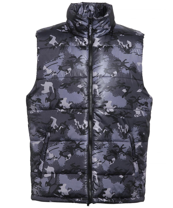 Camo Grey - Bodywarmer Body Warmers 2786 Camo, Gilets and Bodywarmers, Jackets & Coats, Must Haves, Outdoor Dining, Padded & Insulation, Plus Sizes, Rebrandable, Streetwear Schoolwear Centres
