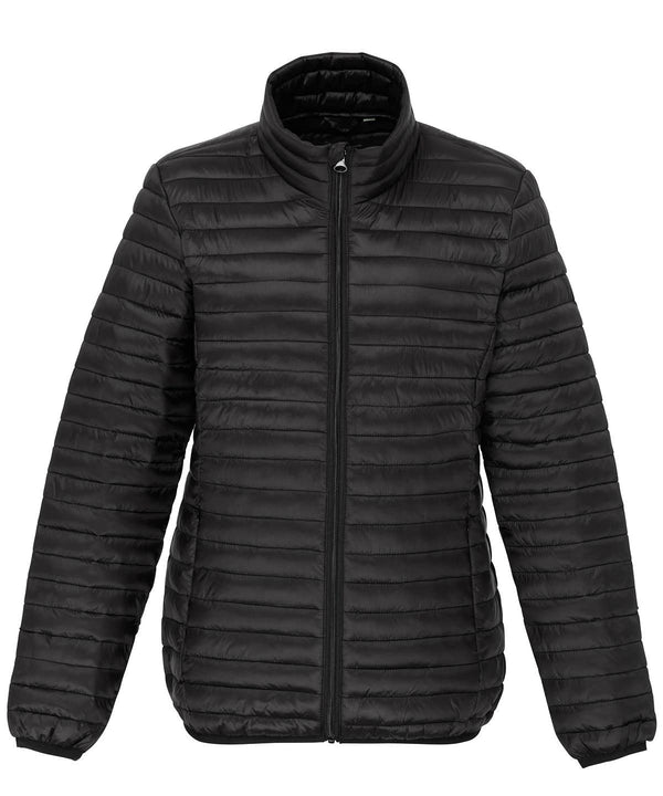 Black - Women's tribe fineline padded jacket Jackets 2786 Alfresco Dining, Jackets & Coats, Must Haves, Padded & Insulation, Padded Perfection, Rebrandable, Women's Fashion Schoolwear Centres