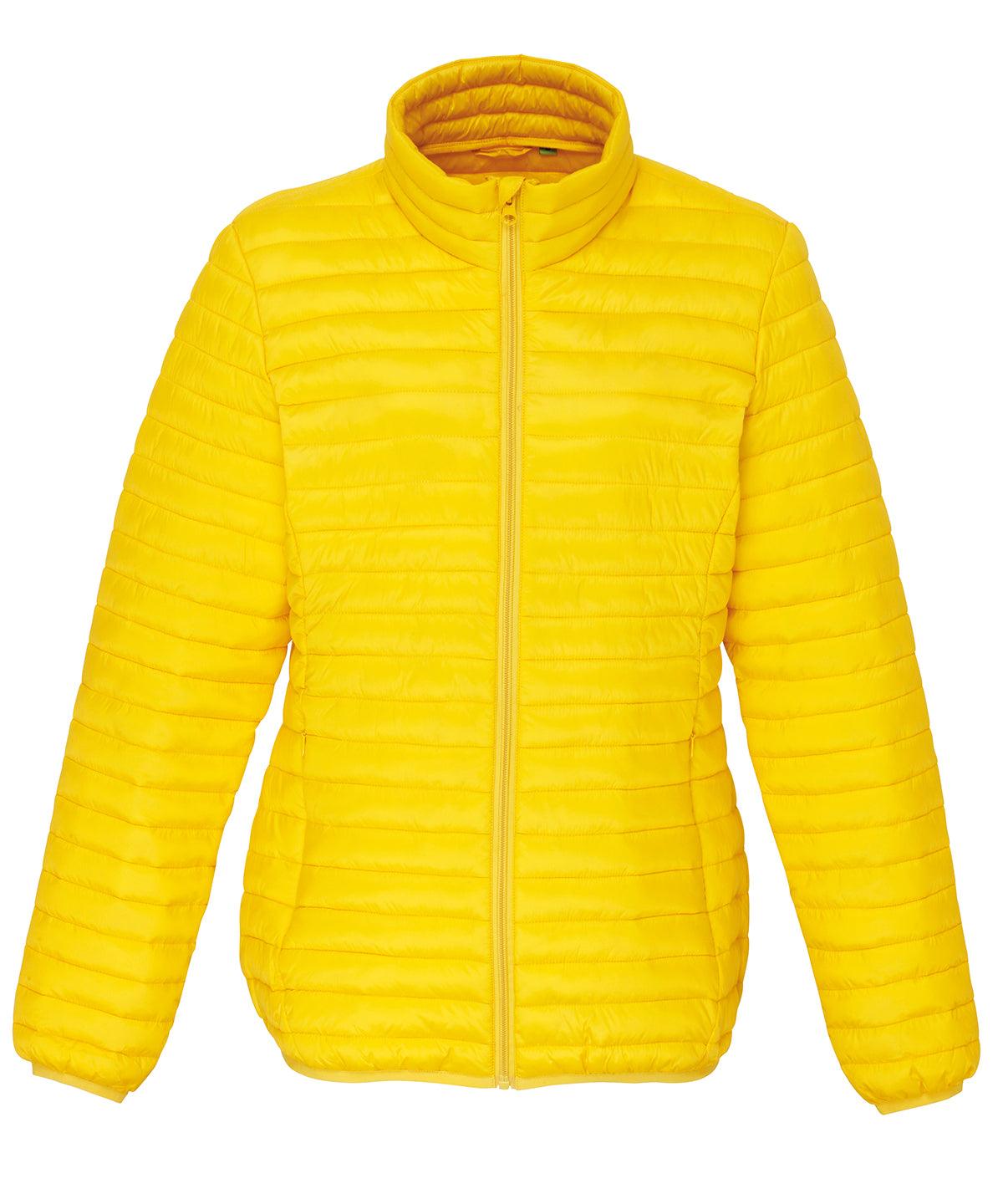 Bright Yellow - Women's tribe fineline padded jacket Jackets 2786 Alfresco Dining, Jackets & Coats, Must Haves, Padded & Insulation, Padded Perfection, Rebrandable, Women's Fashion Schoolwear Centres