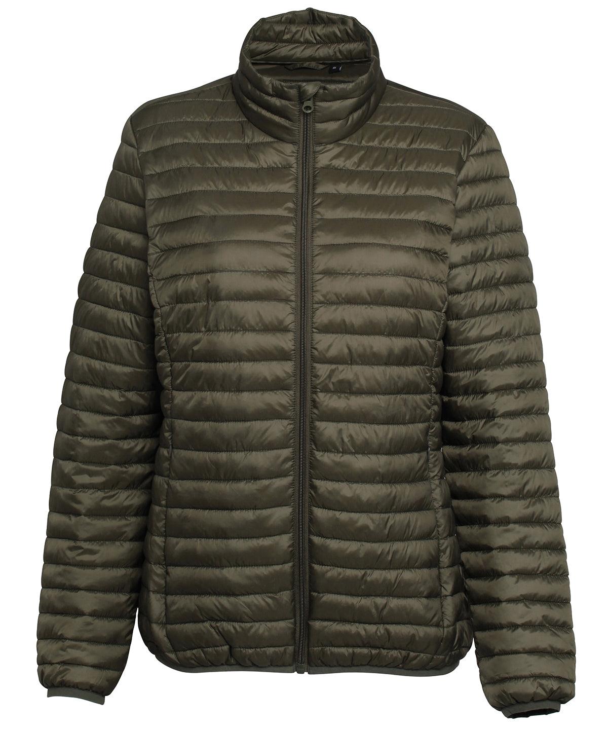 Olive - Women's tribe fineline padded jacket Jackets 2786 Alfresco Dining, Jackets & Coats, Must Haves, Padded & Insulation, Padded Perfection, Rebrandable, Women's Fashion Schoolwear Centres
